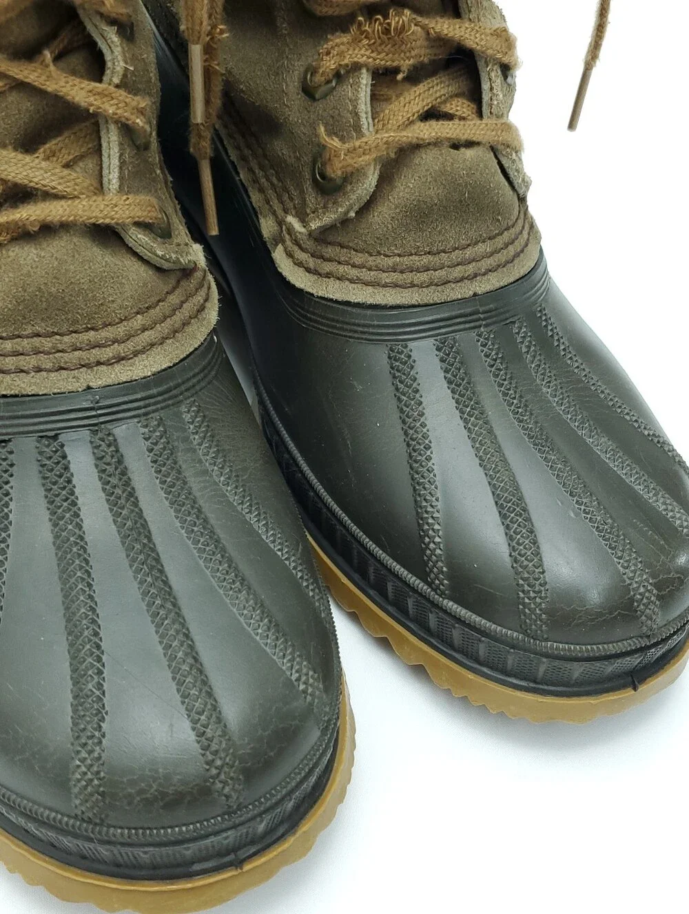Vintage Sorel Kaufman Ice Pac Waterproof Suede Duck Winter Snow Boots Size 10